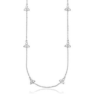 SCARLET - Necklace shiny rhodium pl. recycled silver