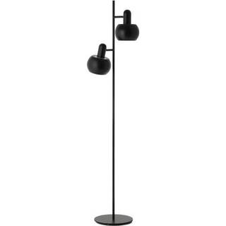 BF20 Gulvlampe Dobbelt - Mat Børstet Satin - Frandsen