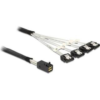 Mini SAS HD kabel SFF-8643 til 4 x SATA 7 pin - 0.5m