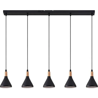 Lindby pendellampe Arina, 100 cm, hvid, 5 lyskilder, E14