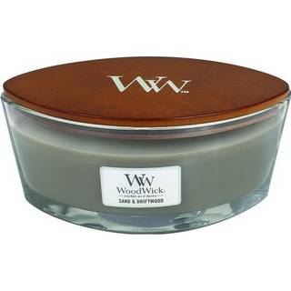 Woodwick Ellipse duftlys - sand & driftwood