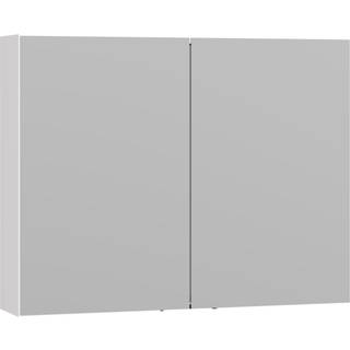 Scanbad Multo+ Select spejlskab 64x80 cm m/2 låger u/lamper - hvid højglans