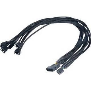 AKASA splitterkabel til 4-pins blæsere, fra 1 til 5, 1x4-pin PWM hun,