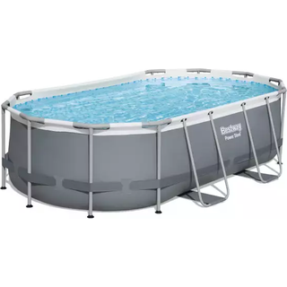 Bestway Power Steel 427 x 250 x 84 cm Oval Pool m/stige, pumpe m.v.