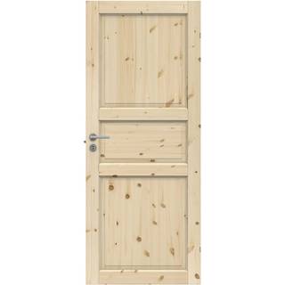 Swedoor Clever-line Tradition 03 massiv fyldningsdør, ubehandlet fyr - 62,5 x 184 cm (7x19)