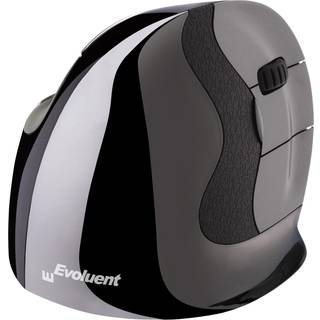 Bakker Elkhuizen Evoluent D - mouse - Vertical mouse - Optisk - 6 knapper - Grå