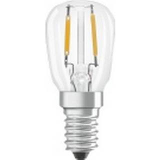 LED-pære Star, pæreformet, klar, T26, E14, 1,3 W