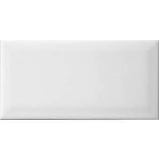 Vægflise Arredo Metro Biselado Facetkant Hvid Mat 10x20 cm