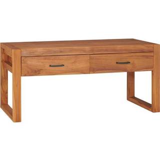 tv-bord 100x40x45 cm massivt teaktræ