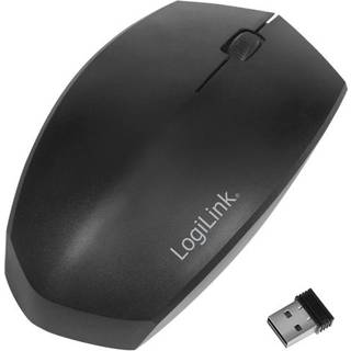 LogiLink Ergonomic mouse wireless & Bluetooth 2.4 GHz 1200 dpi - Mus - Optisk - Sort