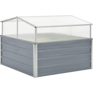 drivhus 100 x 100 x 77 cm galvaniseret stål grøn