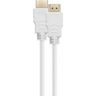DELTACO ULTRA High Speed HDMI-kabel, 48Gbps, 1m, vit