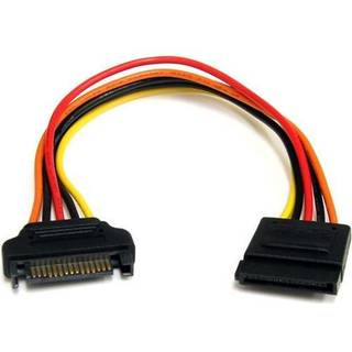 StarTech.com 15 pin SATA Power Extension Cable - power extension cable - 20.3 cm
