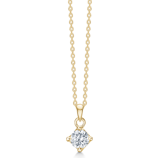 CROWN vedhæng i 14 kt. Guld med diamant fra 0,50 ct.