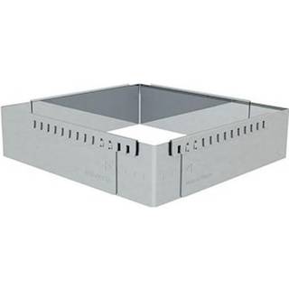 de Buyer Backrahmen rechteckig 21,5x11,5 cm / verstellbar bis 40 cm - Edelstahl - Silber