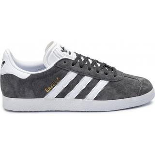 Gazelle Sneakers, Dark Grey Heather/White/Gold Metallic, 41 1/3