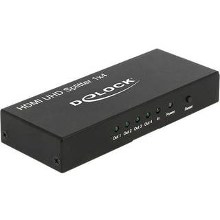 Delock - HDMI 2.0 UHD 4K High Speed aktiv splitter - 1 til 4
