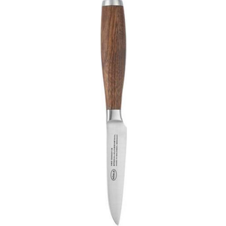 Rösle Masterclass Gemüsemesser 9 cm - CVM-Messerstahl mit Nussbaumholzgriff - Braun,Silber