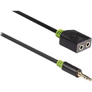 Nedis AUX kabel, 1x 3,5mm hane till 2x 3,5mm honor