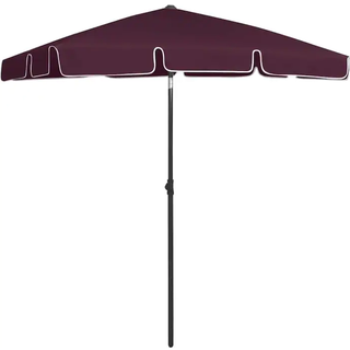 strandparasol 180x120 cm grøn