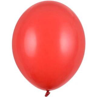 10 stk. Latexballoner valmue rød 10" - Luksus kvalitet til festdekorationer