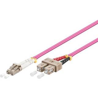 Fiber optisk LSZH kabel - LC/SC 50/125 μm OM4 - 2 m