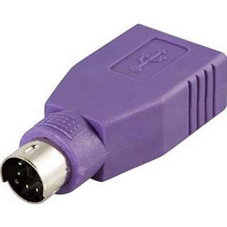 DELTACO USB til PS/2-adapter til mus og tastatur, USB type A hun til P