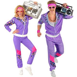 80er lilla Joggingdragt
