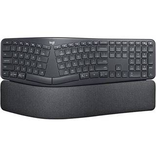 Logitech Ergo K860 tastatur Universel RF trådløs + Bluetooth QWERTZ Tysk Grafit