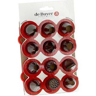 de Buyer Le Tube Tüllen-Set Mix 12 teilig - Tritan - Grau
