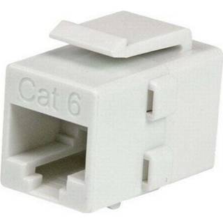 StarTech.com Cat 6 RJ45 Keystone Jack Network Coupler - Hvid - 0 cm