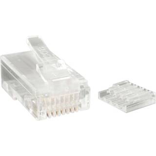 StarTech.com Cat 6 RJ45 Stranded Modular Plug Connector - network connector - clear - Transparent