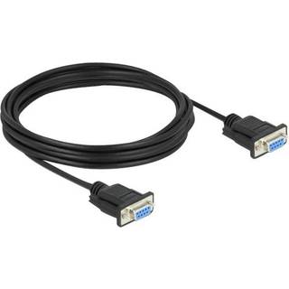 Null-modem hun/hun kabel - Sort - 4 m