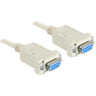 Delock RS-232 kabel serielt D-Sub 9 hun-til-hun 1,8m nulmodem