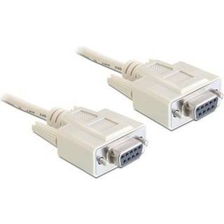 Delock RS-232 kabel serielt D-Sub 9 hun-til-hun 5m nulmodem