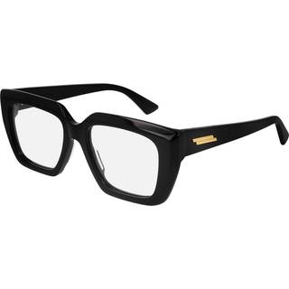 Bottega Veneta Kvinde BV1032O 001 Optiske stel Acetat Sort Transparent Firkantet