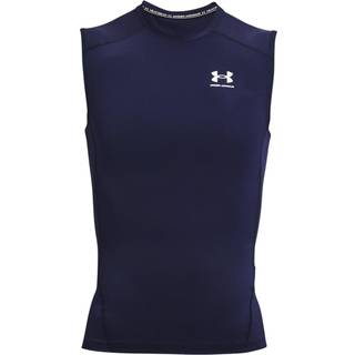 Under Armour Heatgear Comp Tank Top Men - Dark Blue, White, Size M - dark_blue