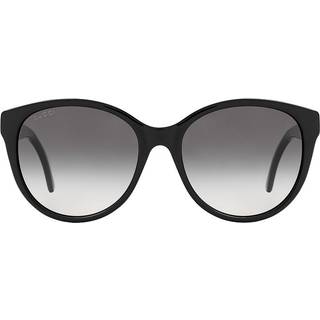 Gucci Kvinde GG0631S 001 Solbriller Injiceret Sort Grå Cat Eye Normal Skygge