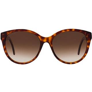 Gucci Kvinde GG0631S 002 Solbriller Injiceret Havana Brun Cat Eye Normal Skygge