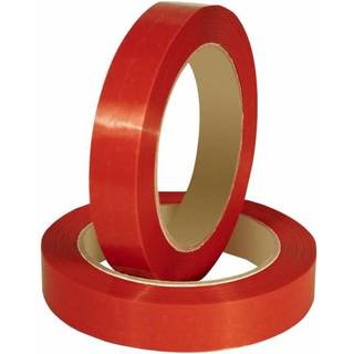 Tape til poselukker 12 mm x 66 m rød