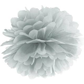 Pom pom sølv 35 cm