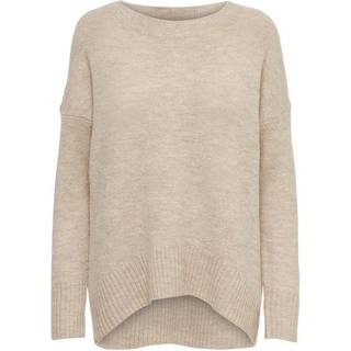 Only - Beige - Onlnanjing L/S Pullover Knt Noos - Large