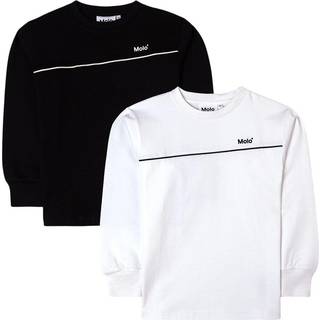 Molo - Rasmono 2-Pack White/Black Shirt - 110 / Sort/Hvid