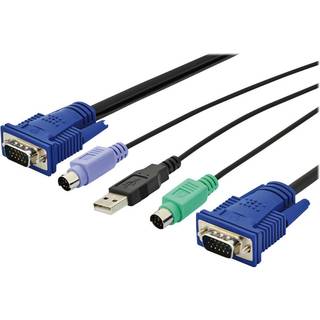 DIGITUS Octopus - keyboard / video / mouse (KVM) cable - 3 m