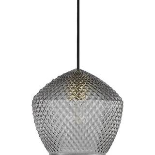 Orbiform pendel E27, røgfarvet