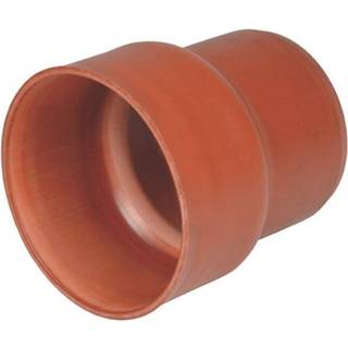 PVC 110 mm rød kloakovergang til støbejernsspids