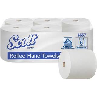 Kimberly-Clark Scott Håndklæderulle 1-lags, 304m x 20cm, Ø20cm, hvid