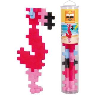 Plus-Plus BIG i rør - Flamingo, 15 stk