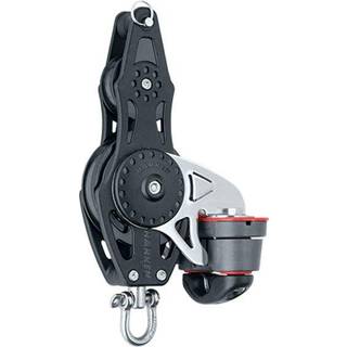 Fiolblok med sjækkel Harken Carbo Air 57 mm, roterende, glideleje, med hundsvot &amp; skødelås, passer liner Ø6 - 10 mm
