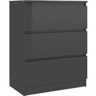 kommode 60x35x76 cm konstrueret træ hvid